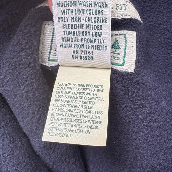 LL Bean Flannel Shirt Sz XL Green Black Plaid Lined Shacket Button Up Utility - Picture 7 of 8